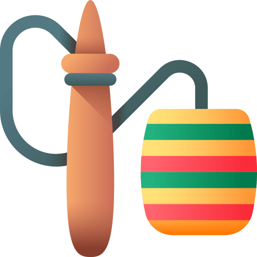 Balero kid and baby toy childhood icon