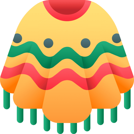 Poncho fashion clothes mexico icon