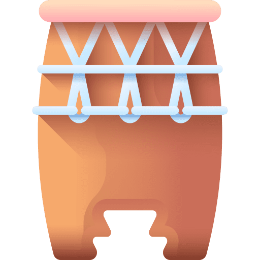 Huehuetl percussion instrument mexican huehuetl icon