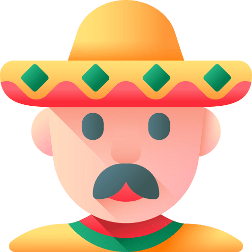 Mexican man avatar user people icon