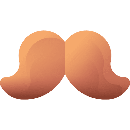 Moustache facial hair grooming beauty icon