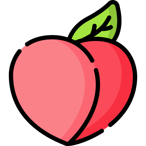 Peach food food and restaurant organic icon