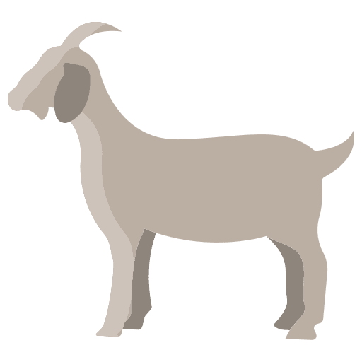 Goat mammal wildlife animal kingdom icon