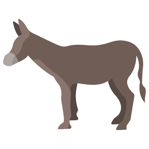 Donkey zoo wild life mammal icon