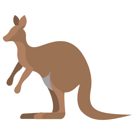 Kangaroo animals wildlife fauna icon