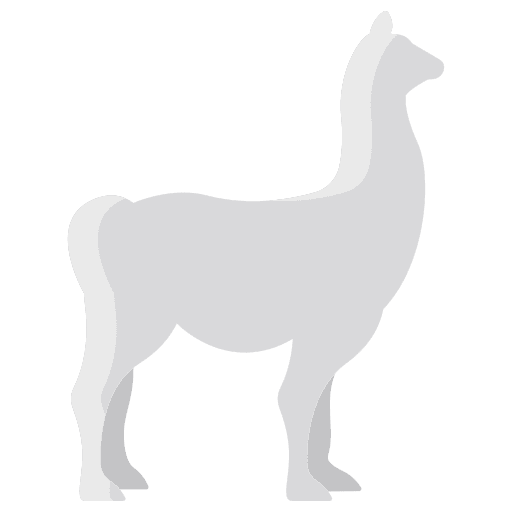 Llama zoo animals mammal icon