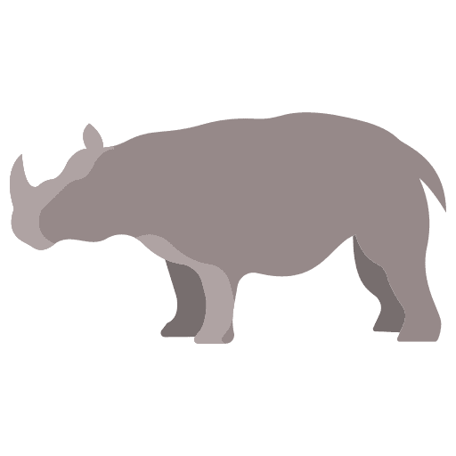 Rhinoceros animal kingdom animals rhino icon