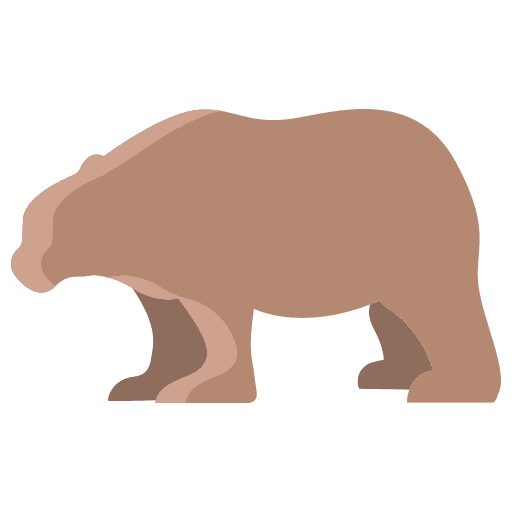 Bear mammal animals wildlife icon
