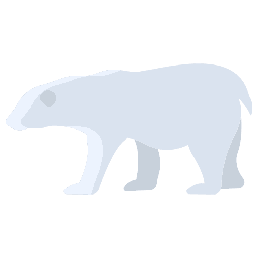 Polar bear arctic north pole polar bear icon