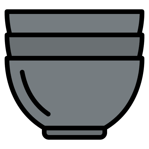 Bowls kitchen tool cook bowls icon