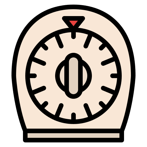 Kitchen timer timer furniture and household cooking icon Kitchen timer timer furniture and household cooking icon