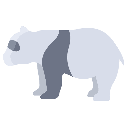 Panda animal kingdom bear animals icon