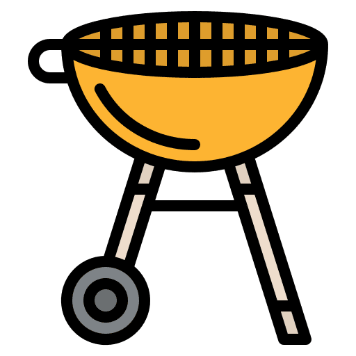 Barbecue food and restaurant barbecue cooking icon Barbecue food and restaurant barbecue cooking icon