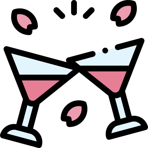 Cheers sparkling wine cheers alcohol icon