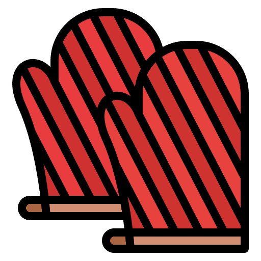 Oven mitts kitchen utensils hot food kitchenware icon Oven mitts kitchen utensils hot food kitchenware icon