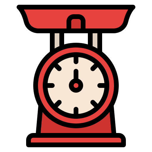 Scale kitchen utensils cook measure icon Scale kitchen utensils cook measure icon