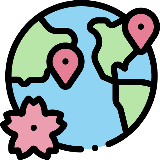 Around the world earth maps and location gps navigator icon