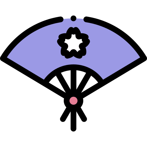 Fan asian uchiwa traditional icon