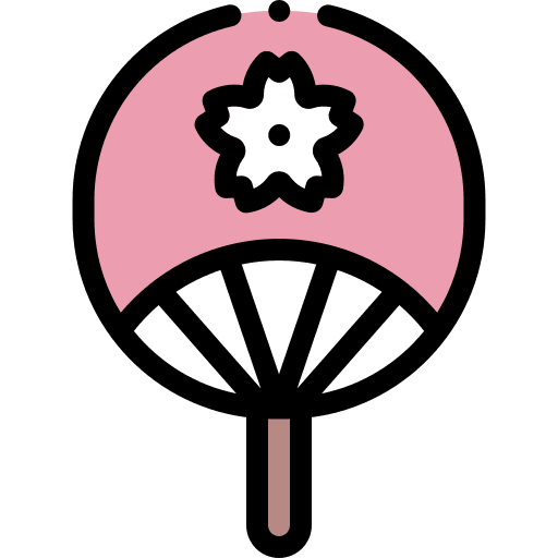 Fan tradition fan sakura icon