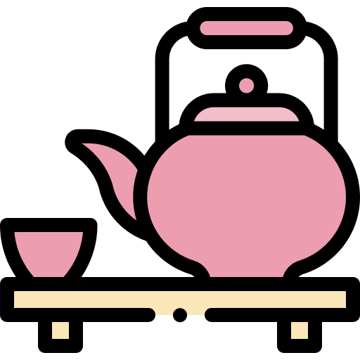 Matcha kettle tea japan icon