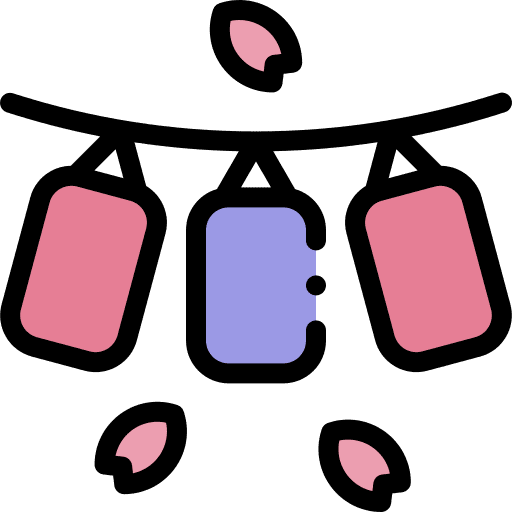 Lantern cultures oriental japan icon