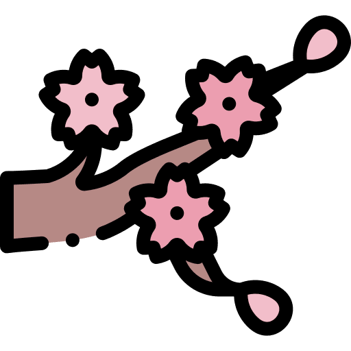 Sakura asian fragance cherry blossom icon