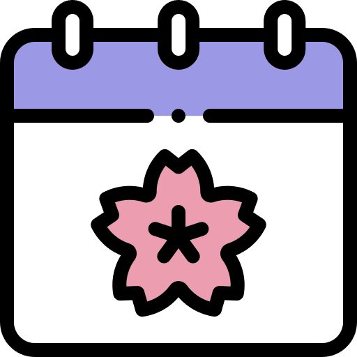 Sakura festival celebration japanese icon