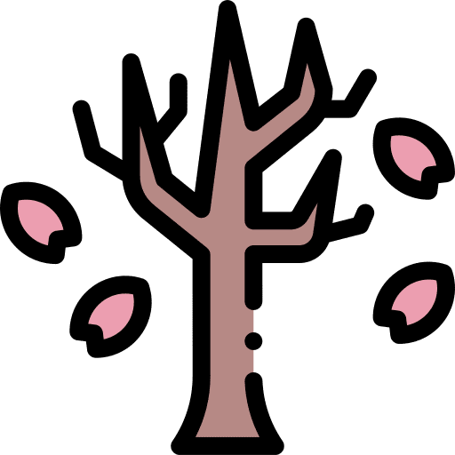 Sakura hanami nature japan icon