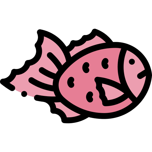 Taiyaki fish asian japanese icon