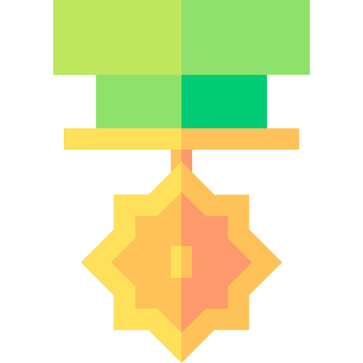 Badge certificate quality medal icon