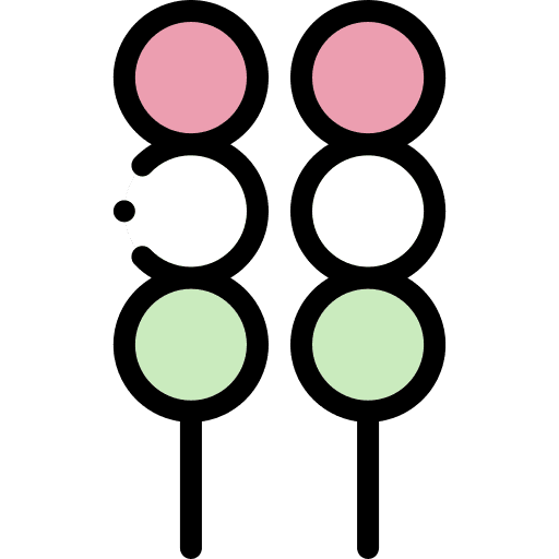 Dango dango oriental snack icon
