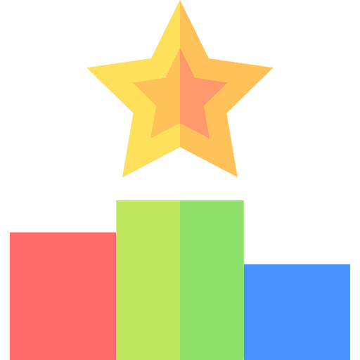 Podium win star podium icon