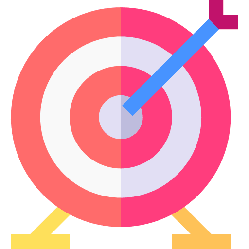 Dart board archery sport darts icon