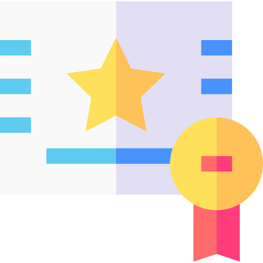 Diploma badge trophy award icon