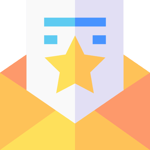 Mail award envelope message icon