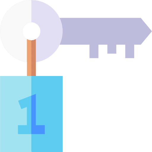 Key security protection key icon