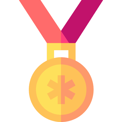Medal certification sports and competition medal icon