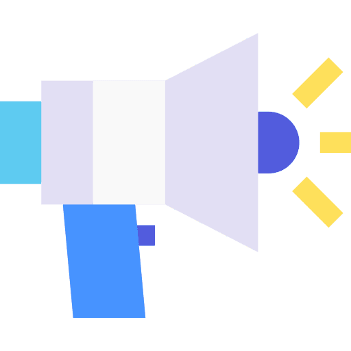 Megaphone marketing seo advertising icon
