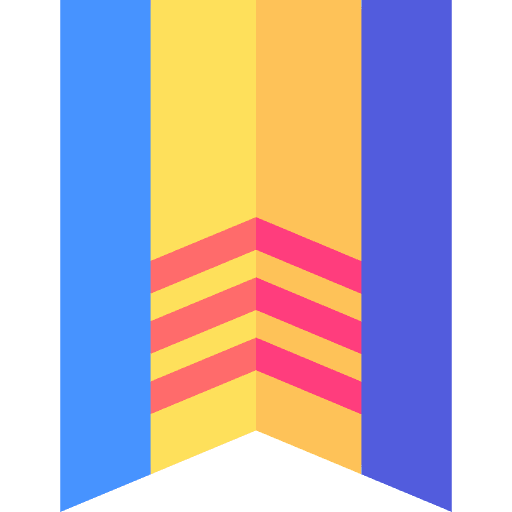 Banner star flags competition icon