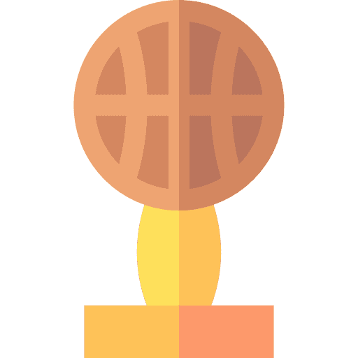 Basketball award cup sports and competition icon
