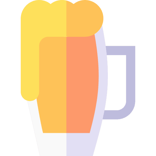 Beer mug drink mug food icon