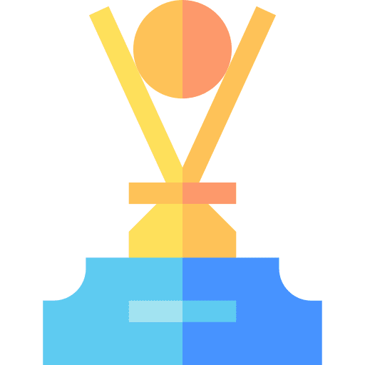 Trophy winner competition champion icon