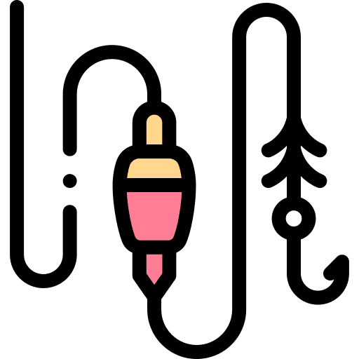 Fishing rod fishing fisher reel camping icon