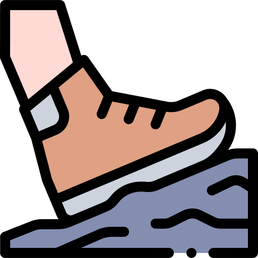 Hiking mountain hiking walking icon