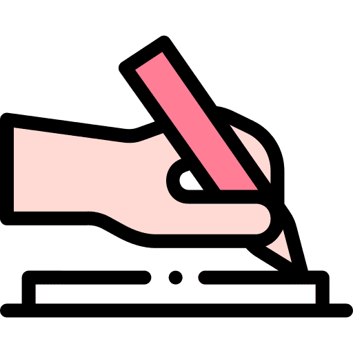 Study notebook pen study icon