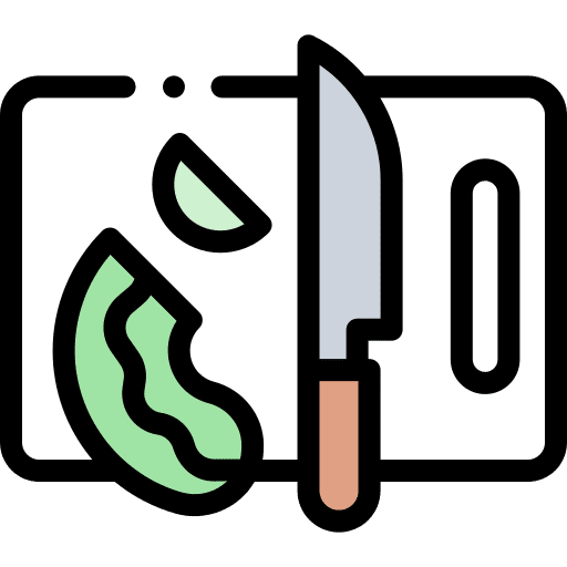 Cooking kitchen utensil food and restaurant knife icon