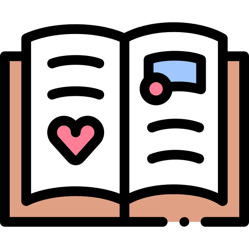 Scrapbook memories notebook agenda icon