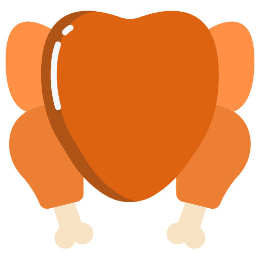 Chicken meal turkey poultry icon