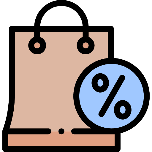 Shopping shopping shopping bag offer icon