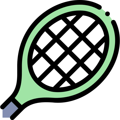 Tennis racket equipment sports and competition tennis racket icon